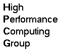 [High Performance Computing]
